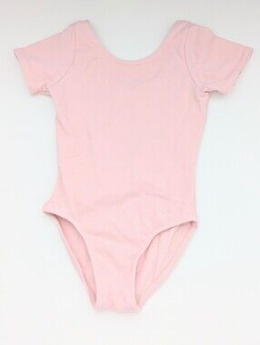 Mondor Royal Academy of Dance Girls' (6X-7) Pink Short-Sleeve Leotard/Bodysuit